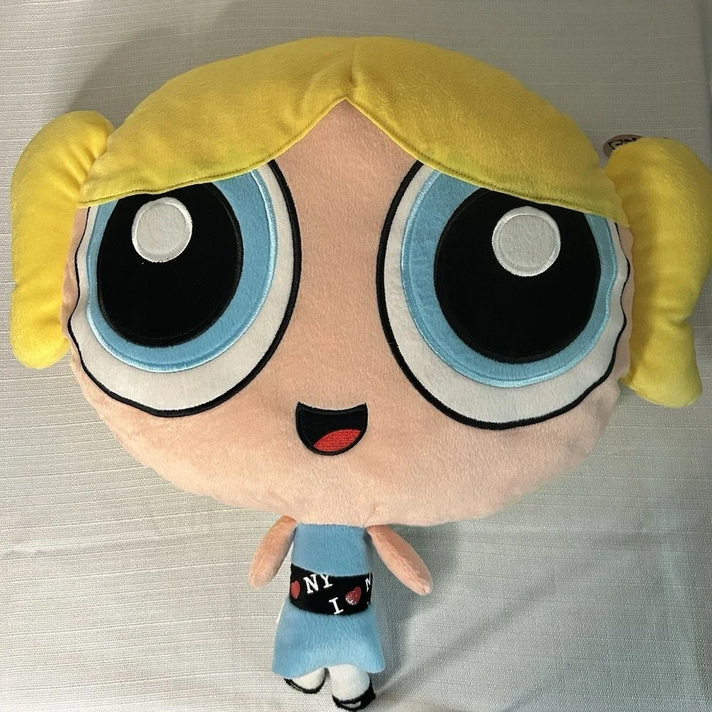 Powerpuff Girls Giant Face Pillow‎ Set 3 Blossom Bubbles Buttercup NWT Y2K 2000s